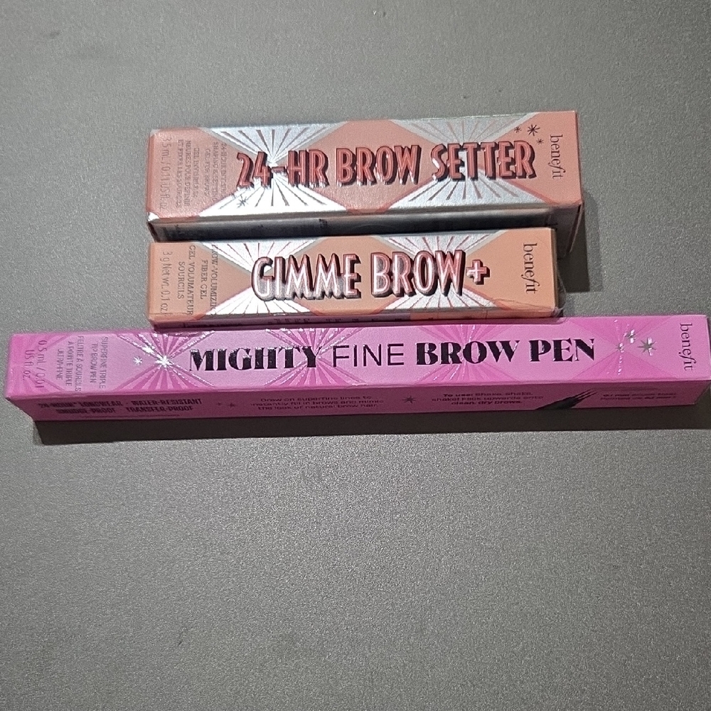Benefit Brow Trio Set - Pink and Orange Packaging